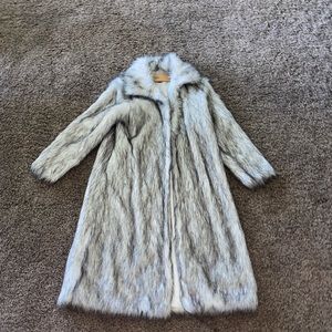 Long faux fur jacket